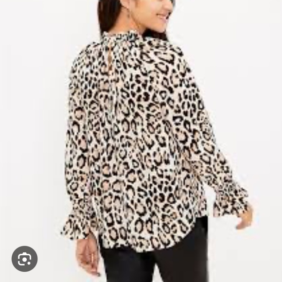 Loft Leopard print blouse SP - Picture 3 of 10